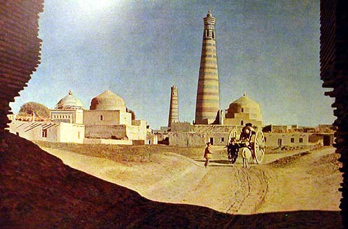 Khiva - Islam Khodja Minaret and Mosque.